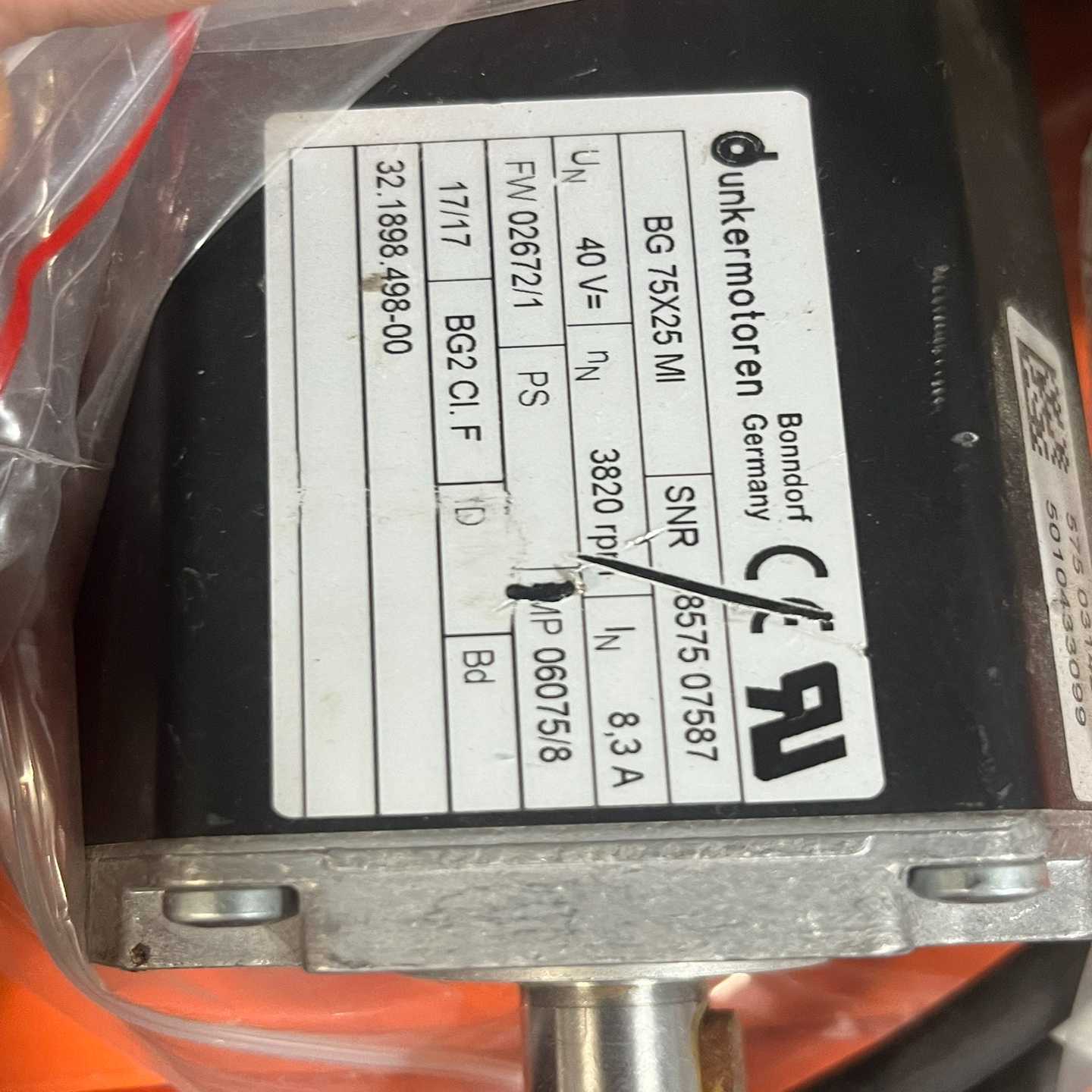 德恩科伺服电机BG75X25MI成色不错功能正常询价