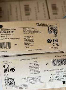 ABB接触器AF12Z-30-01-21议价拍前询价