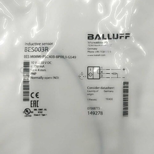 配件BALLUFF BES003R BES M08MIPSC40BBP003GS49议价