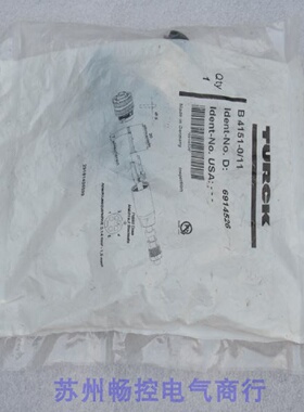 议价*现货销售*全新图尔克TURCK转接头B 4151-0/11 现货6914526