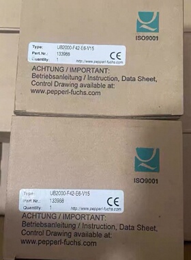 议价倍加福UB2000-F42-E6-V15超音波感测器 全新 原装