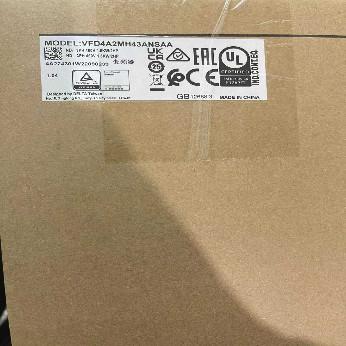 询价全新台达变频器VFD4A2MH43ANSAA