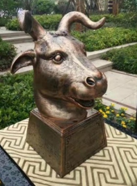 圆明园十二生肖12兽首中号全套铜像创意中式玻璃钢动物头工艺摆件