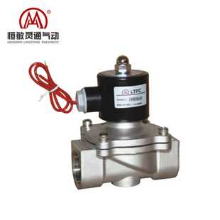 恒敏灵通气动2W250 LTPC 252W黄铜两位两通水用电磁阀G1一寸