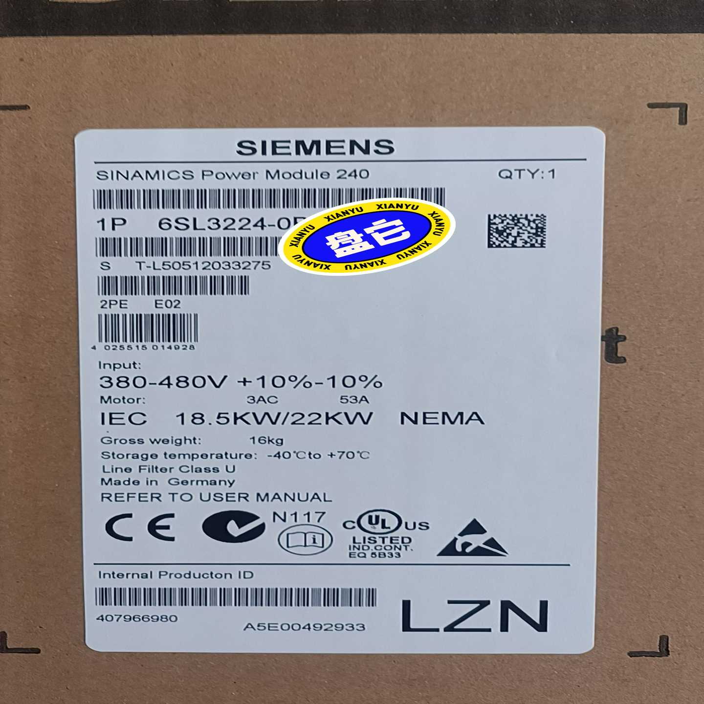 变频器6SL3224-0BE22-2AA0,特~询价