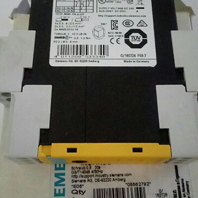 【询价】安全继电器3TK2824-1BB42余货1台  全