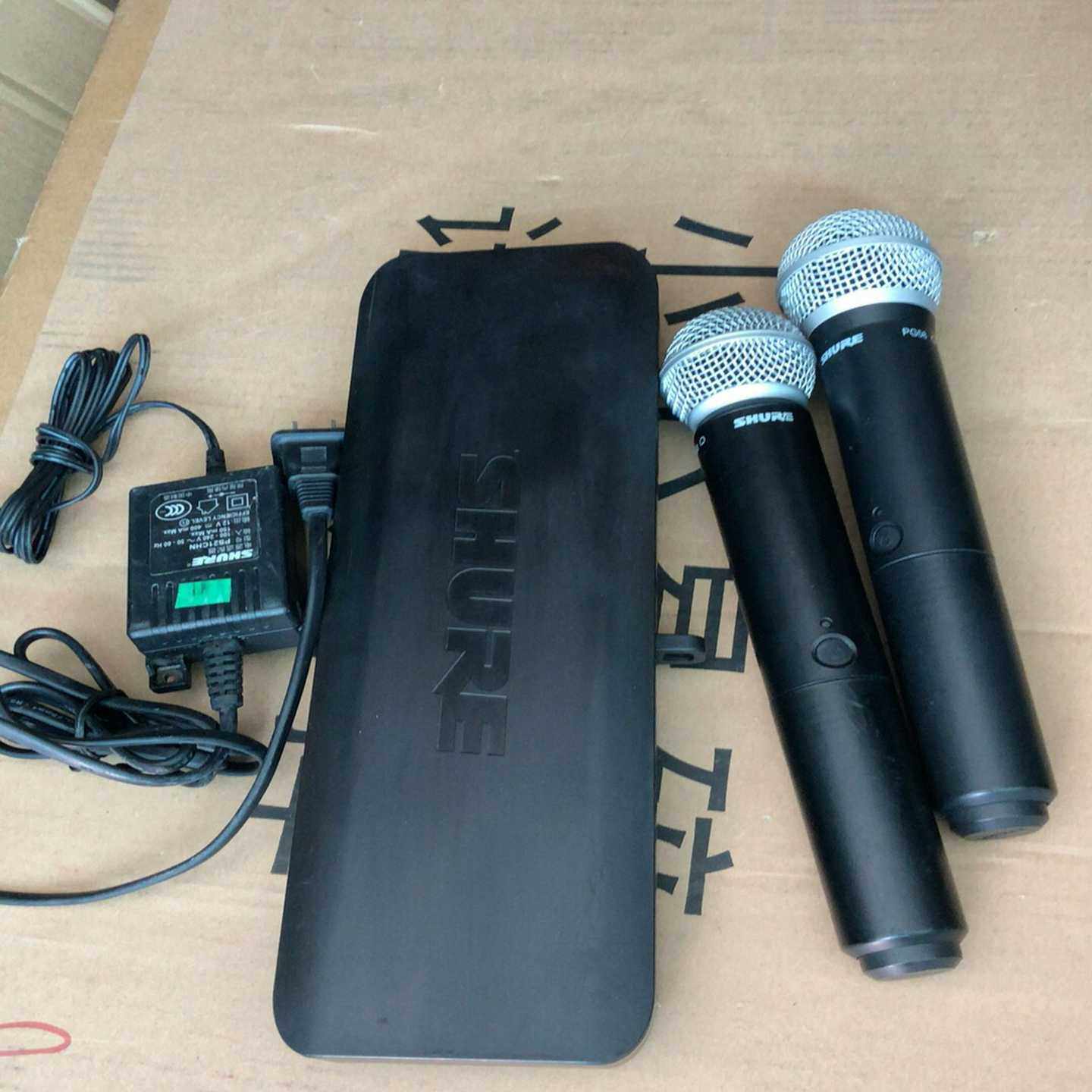 询价~shure 舒尔BLX88 1拖2无线话筒.频率：M