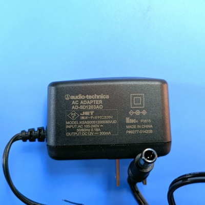 铁三角12V0.3A无线接收器麦克风电源适配器冠德KSAS0051200030VUD