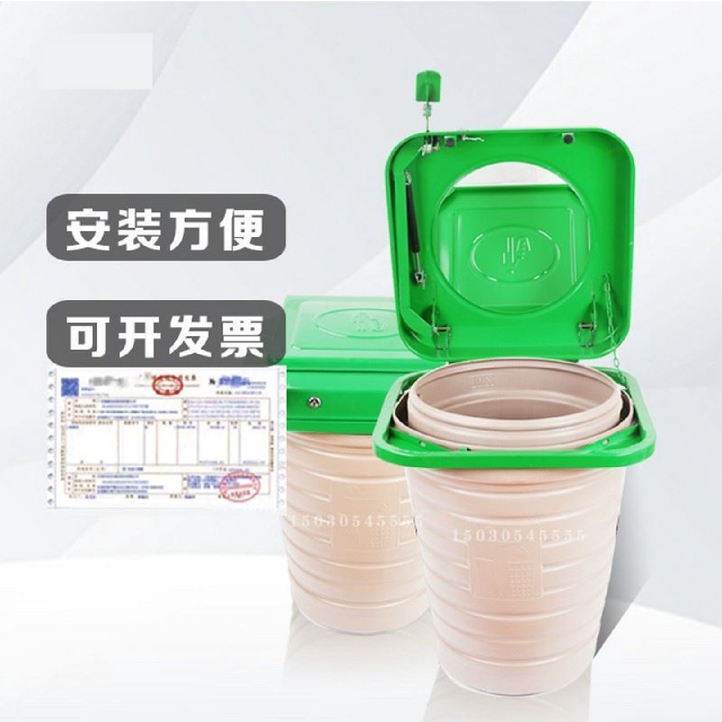 660升240升400升1100升智能地埋式分类垃圾桶设备图片介绍