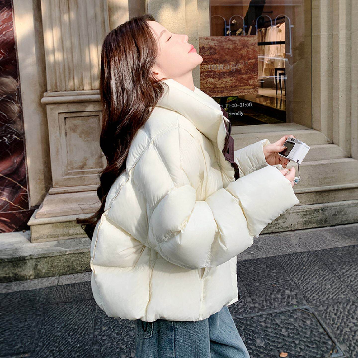 鹅绒衣女短款泡芙云朵羽绒服女款冬季2025新款巨好看轻薄冬装外套