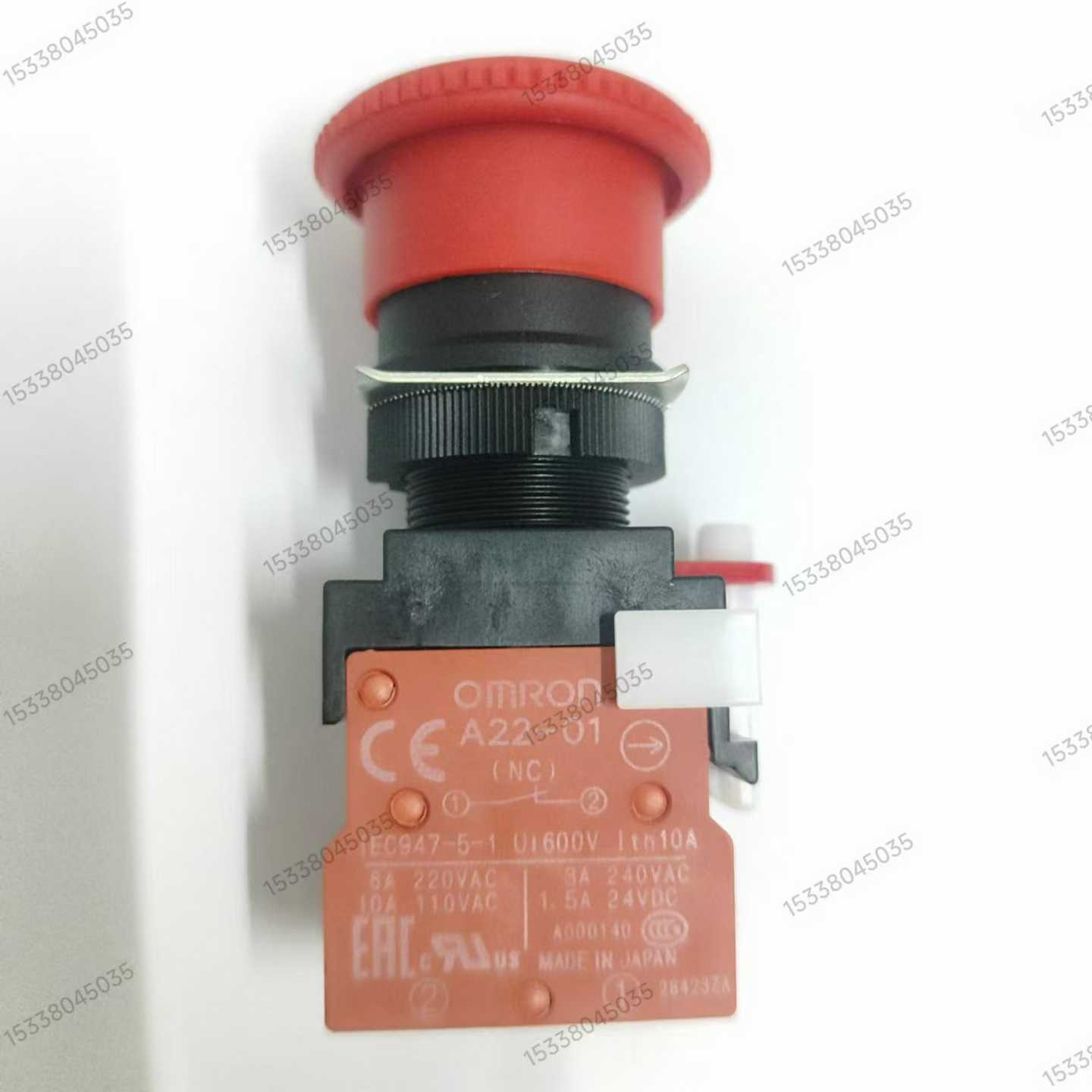 A22E-M-01有库存现货欧姆龙紧急停止用按钮开关全新