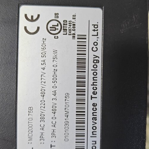 询-汇川变频器MD200T0.75B