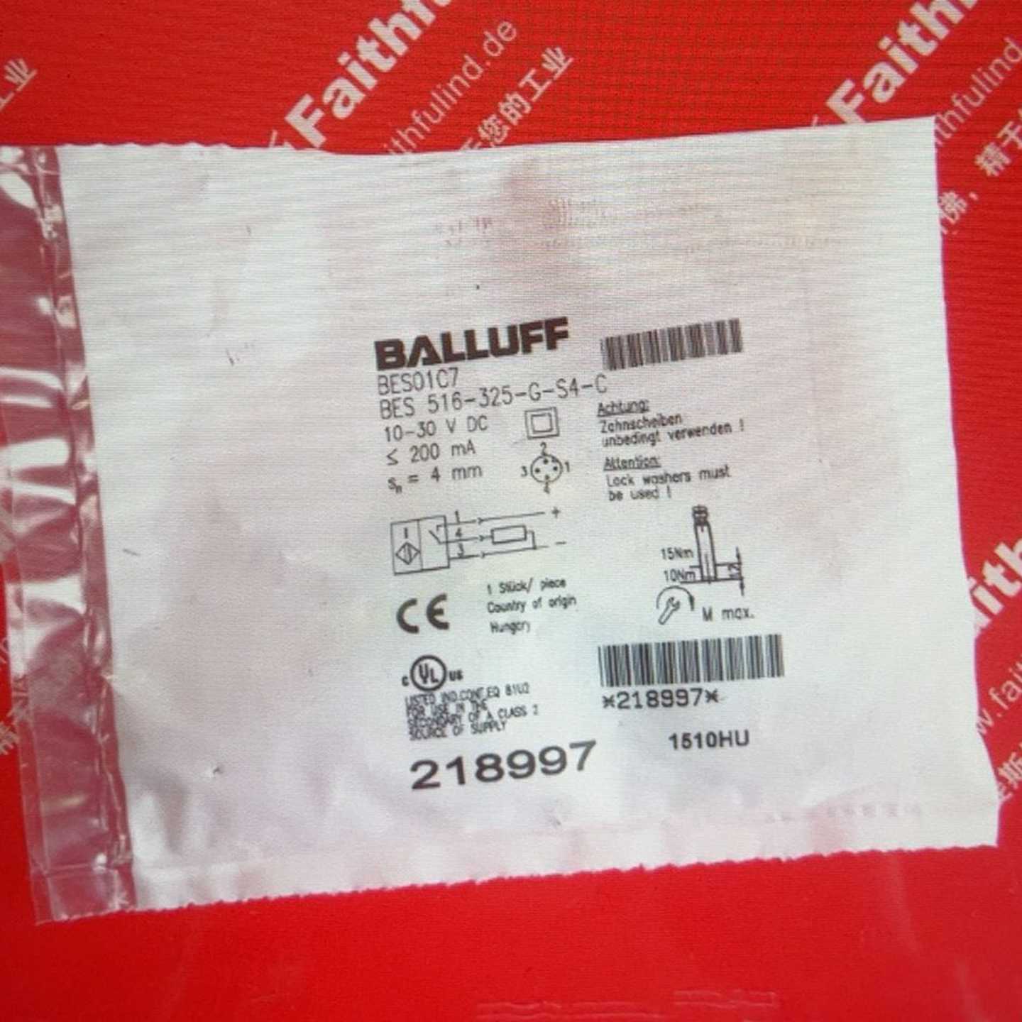 BalluffBES01C7巴鲁夫电感式传感器BE询价