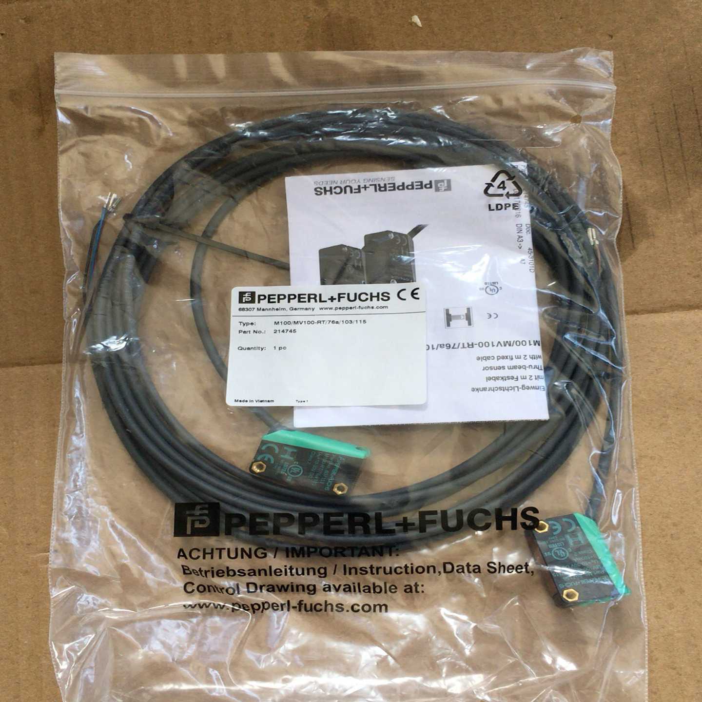 PF倍加福对射光电开关M100/MV100-RT/询价