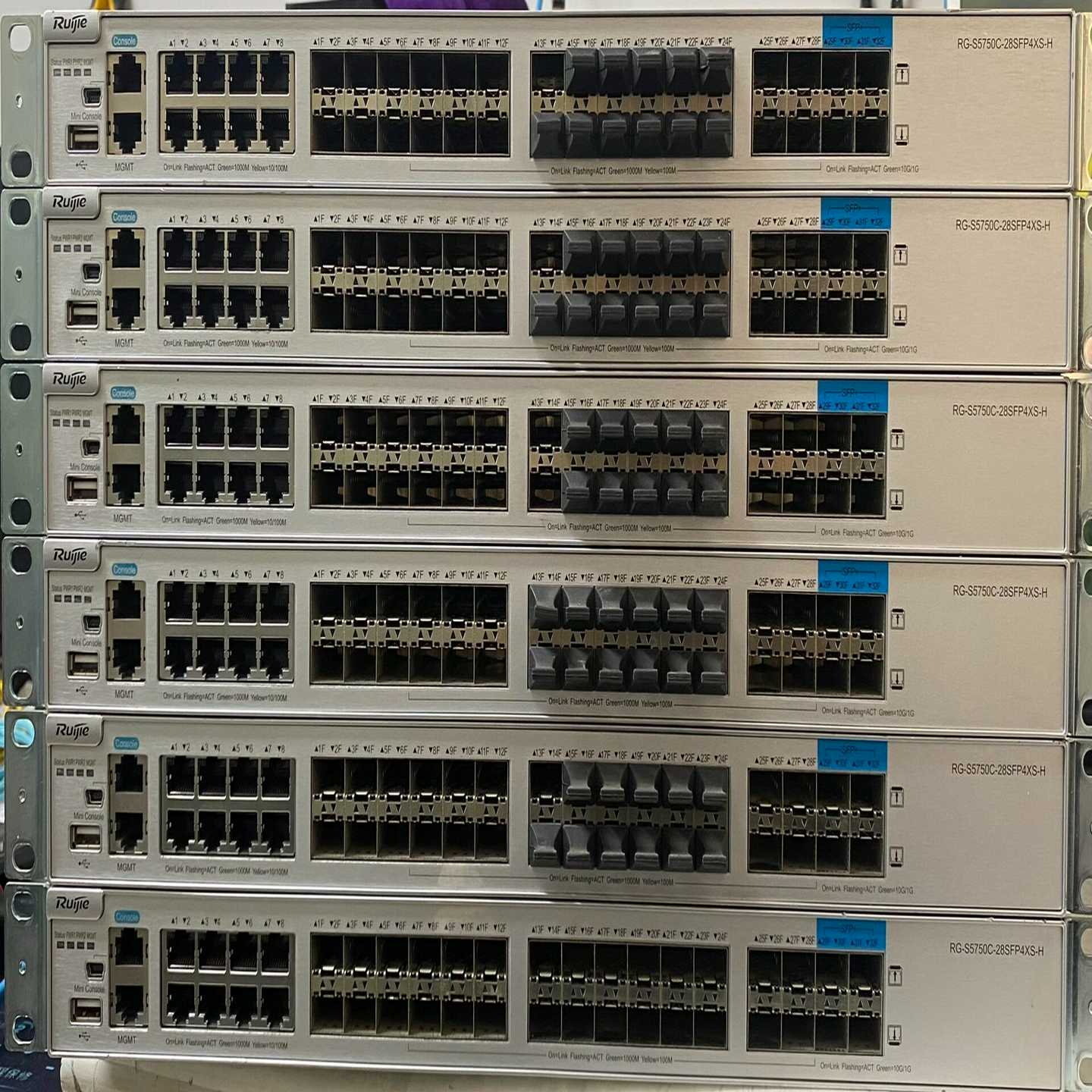 询价锐捷RG-S5750C-28SFP4XS-H三层网管万兆光