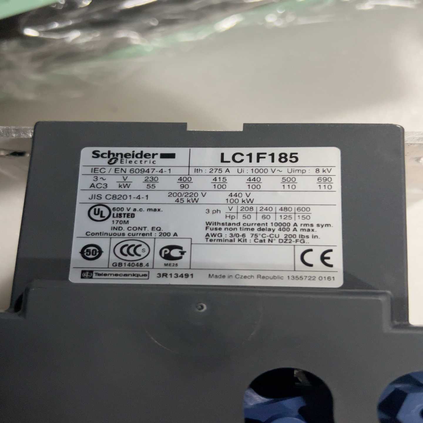 议价捷克原装进口施l耐徳LC1F185，装机全新未使用，无划痕，现货