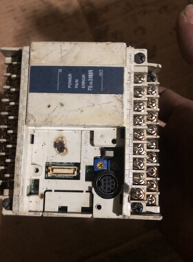 议价FX1N24MRPLC拆机通电有2个点输入