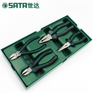 09912 世达钳子工具尖嘴钳老虎钳子钢丝钳斜口钳斜嘴钳水口钳套装