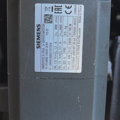 西门子V90伺服电机1FL60421AF612LB1拆机