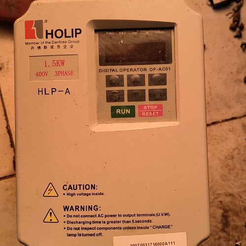寻I拆机海利普HLPA变频器型号HLPA01D543C1