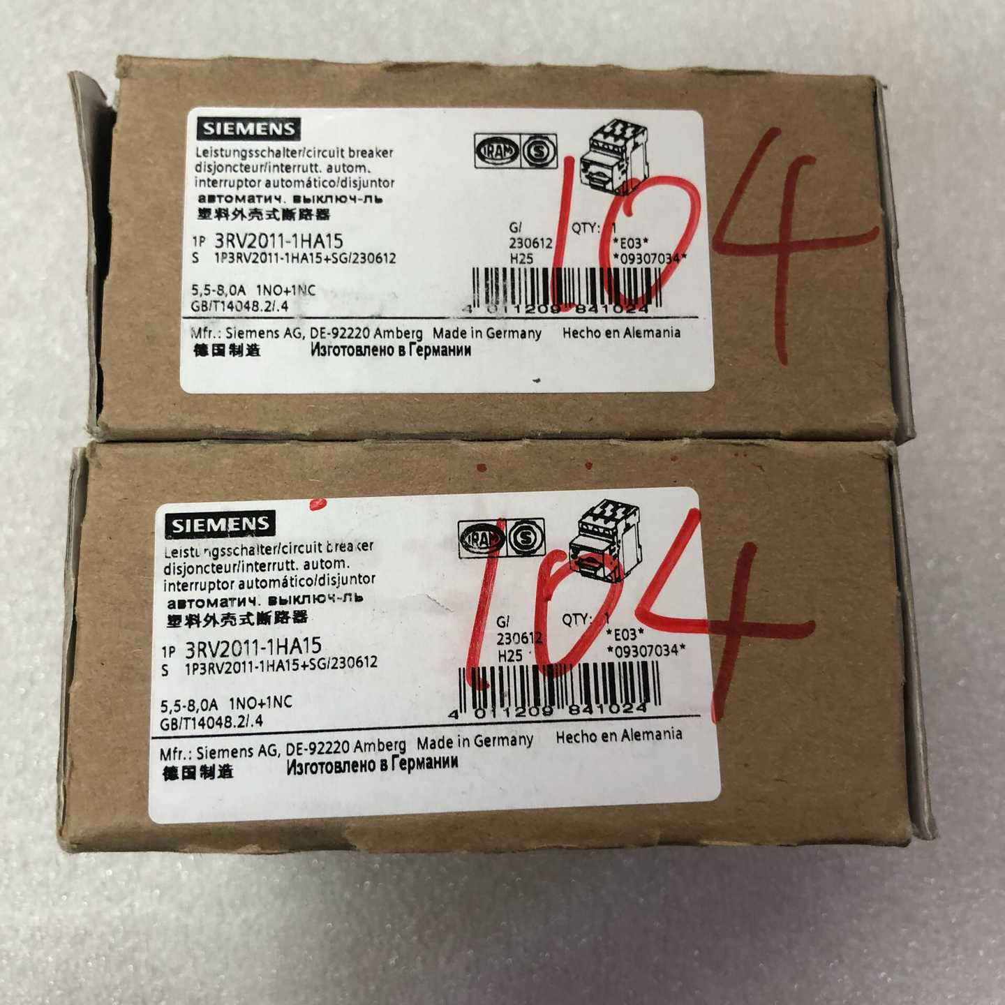 西门子断路器3RV2011-1HA15全新正品标价310-议价