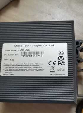 询价moxa交换机eds-208，现货1台