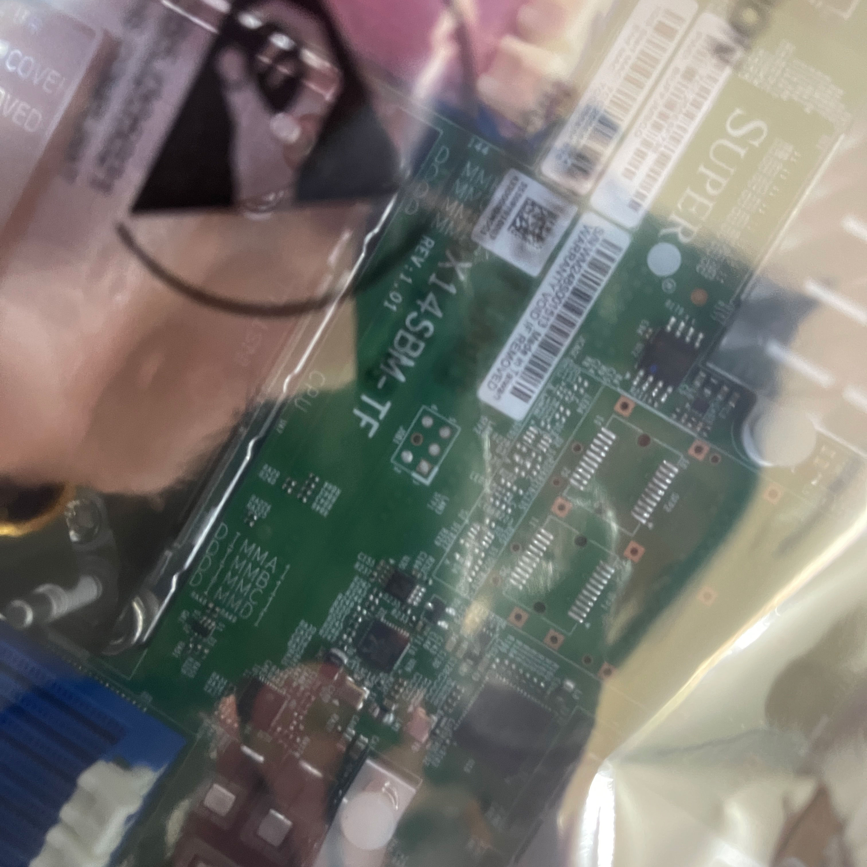 配件超微 X14SBM-TF 65006700 DDR5 双万兆 IPMI M2  matx 议价