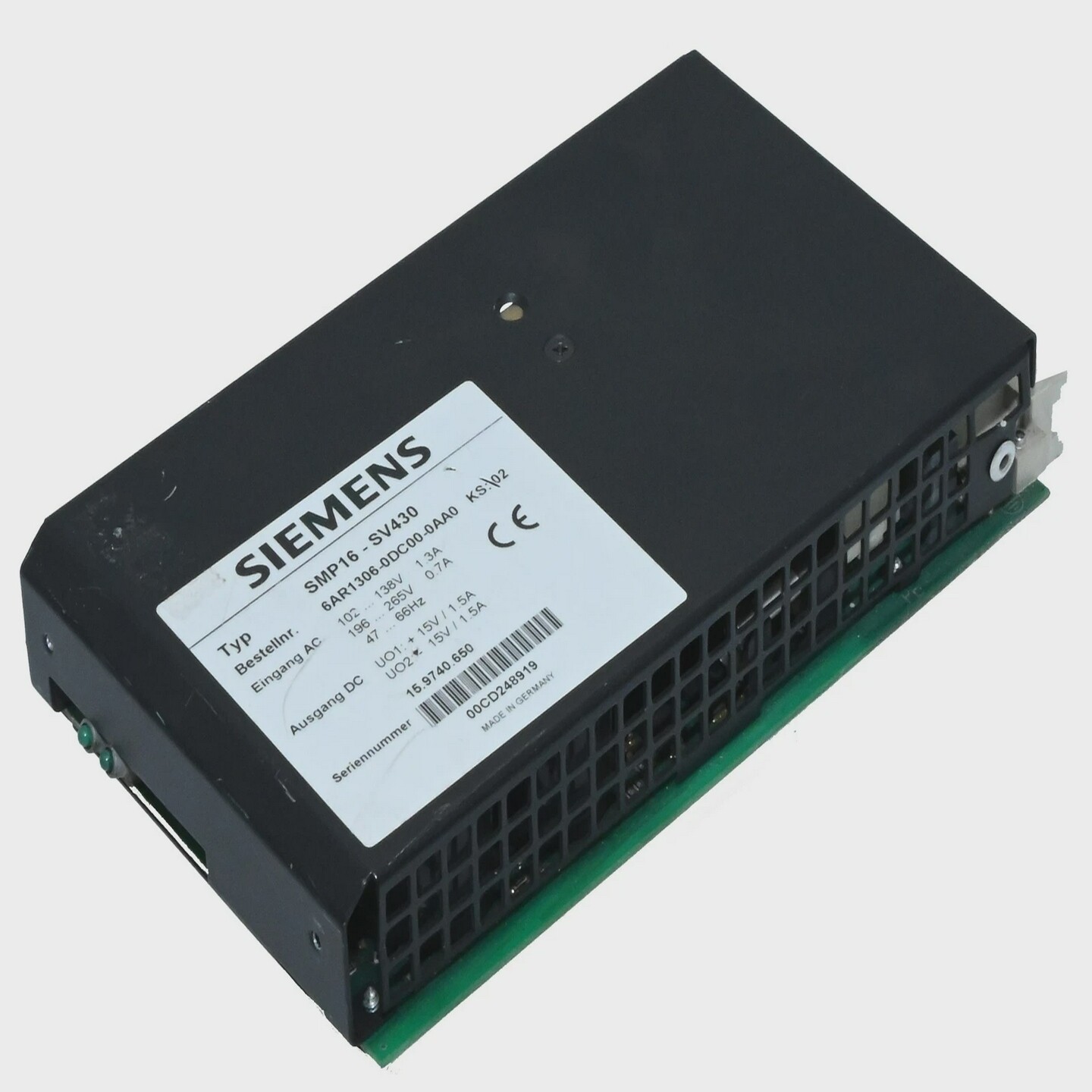 Siemens6AR1306-0DC00-0AA0Sicomp6AR1306-0DC00-0AA0Power - 实物图
