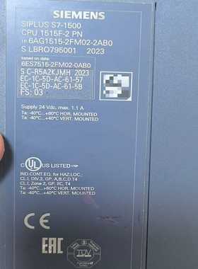 6AG1515-2AM02-2AB0橙色如图，功能完好议价出--议价商品