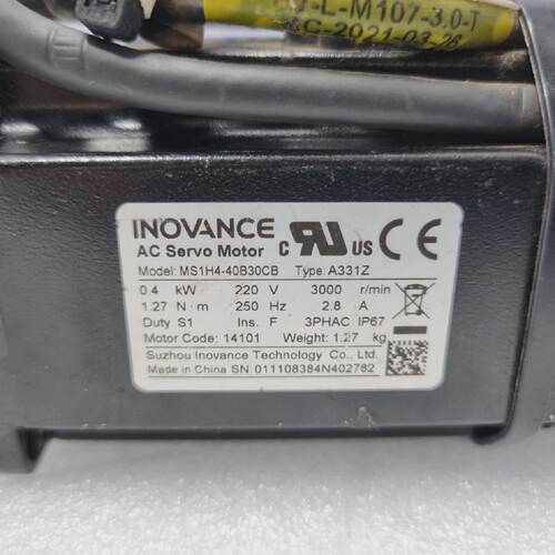 Moteur Servo AC Inovance MS1H440B30CB Type A331Z