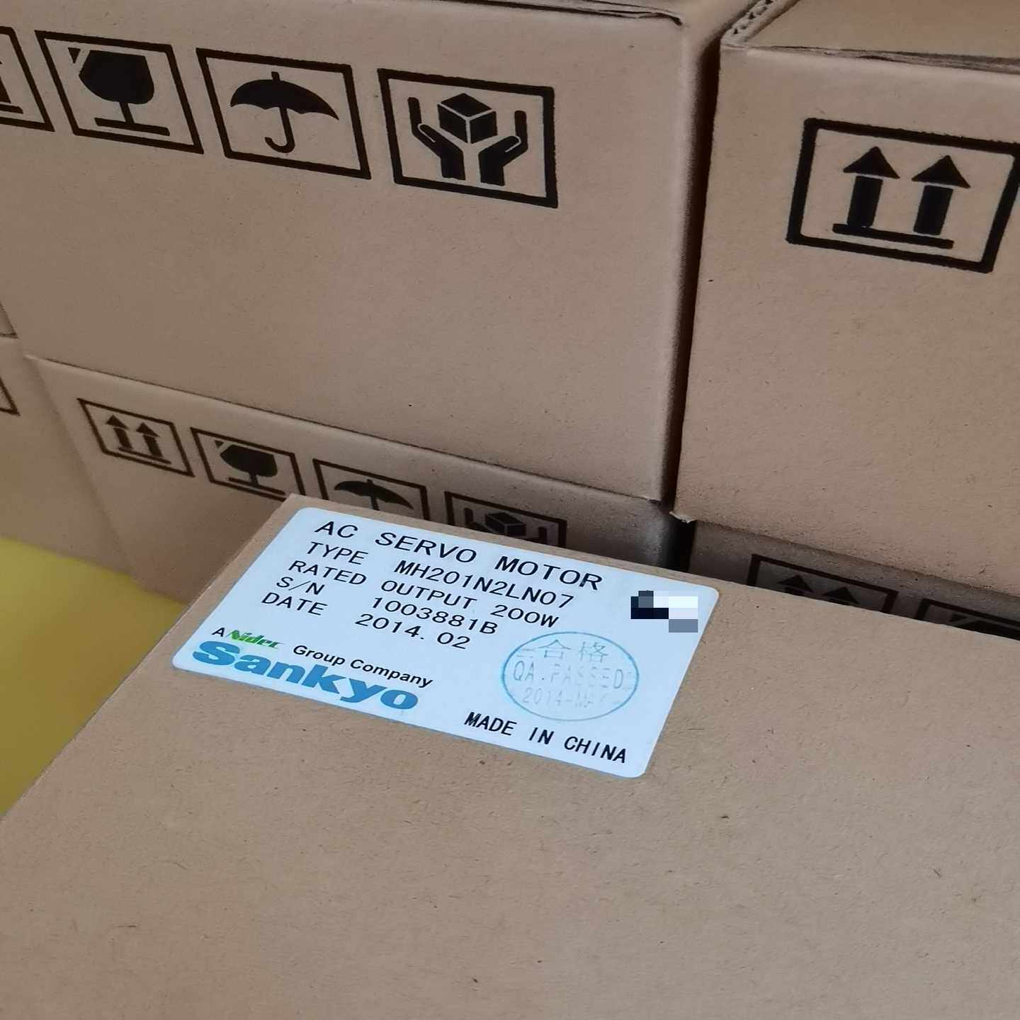 三协SANKYO伺服电机MH201N2LN07，200W功率--议价商品