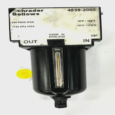 PARKERSCHRADERBELLOWS4539-2000PNEUMATIC过滤器250PSIG1
