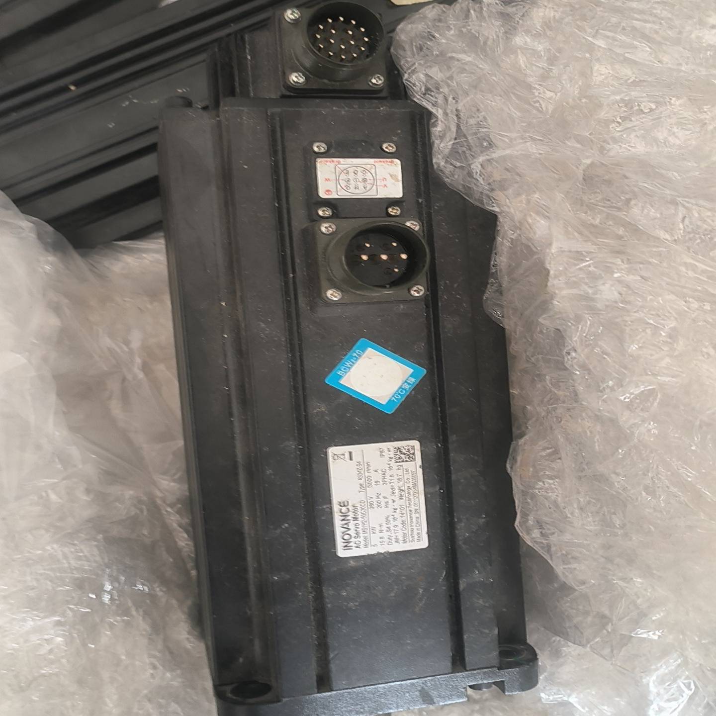 咨询-汇川伺服电机：MS1H2一A334一S4，380V，3000