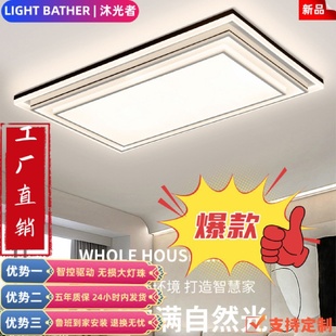 流行灯具大灯 网红吸顶灯长方形客厅灯卧室灯简约现代大气新款