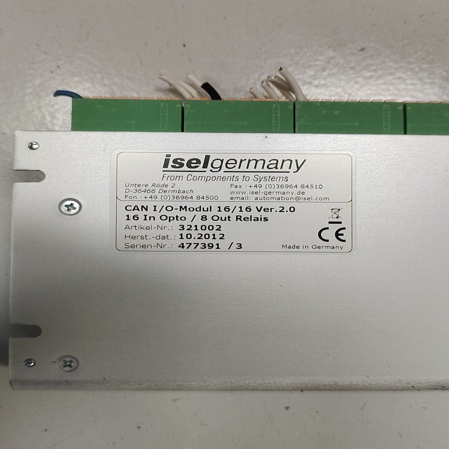 德国ISEL CAN I/O模块，型号CAN I/O Mod~议价