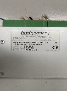 德国ISEL CAN I/O模块，型号CAN I/O Mod一议价商品