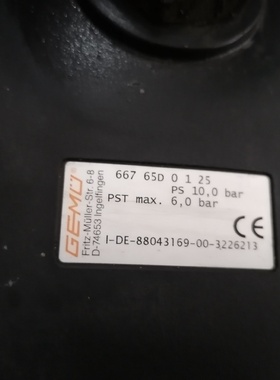 议价GEMU盖米隔膜阀66765D01253个成色议价