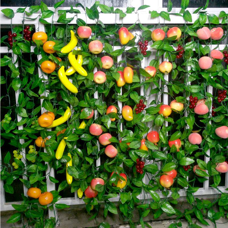 仿真水果藤条植物藤蔓塑料花藤绿植农家乐水果店吊顶装饰假花