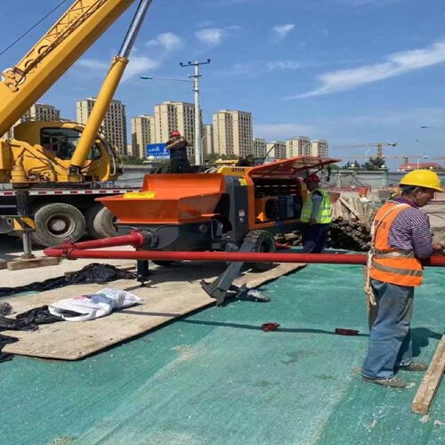 二次结构混凝土输送泵小型上料机软管螺旋输送细石砂浆灌浆浇筑泵