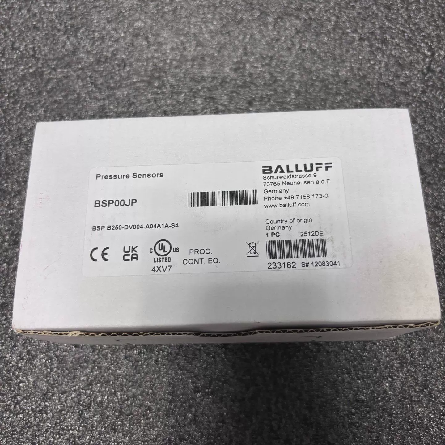 压力感测器BSP00JP型号BSPB250-DV0