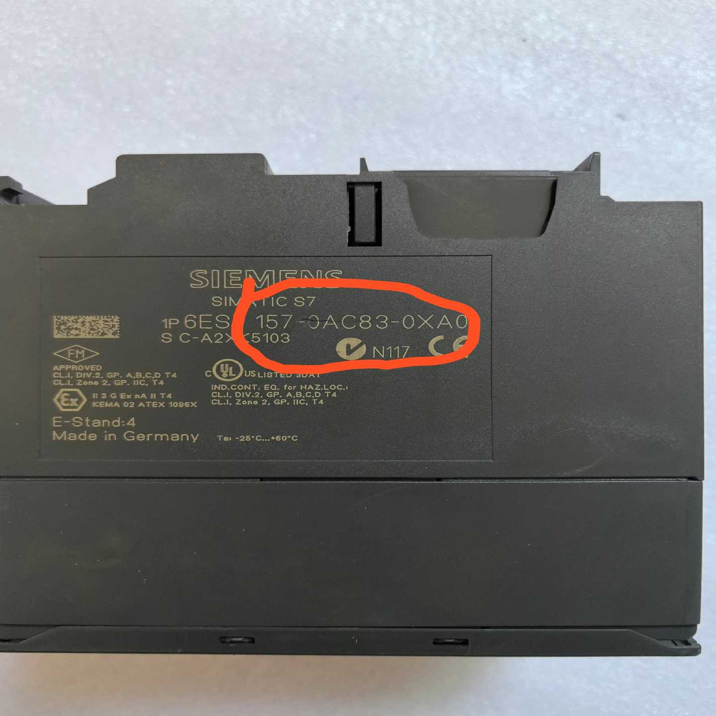 询价6ES7157-0AC83-0XA0，件，通电如图