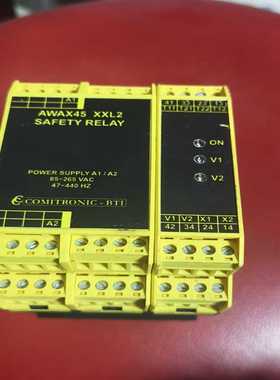 出法国BTI安全继电器AWAX45XXL2，成色如图，功能正--议价商品