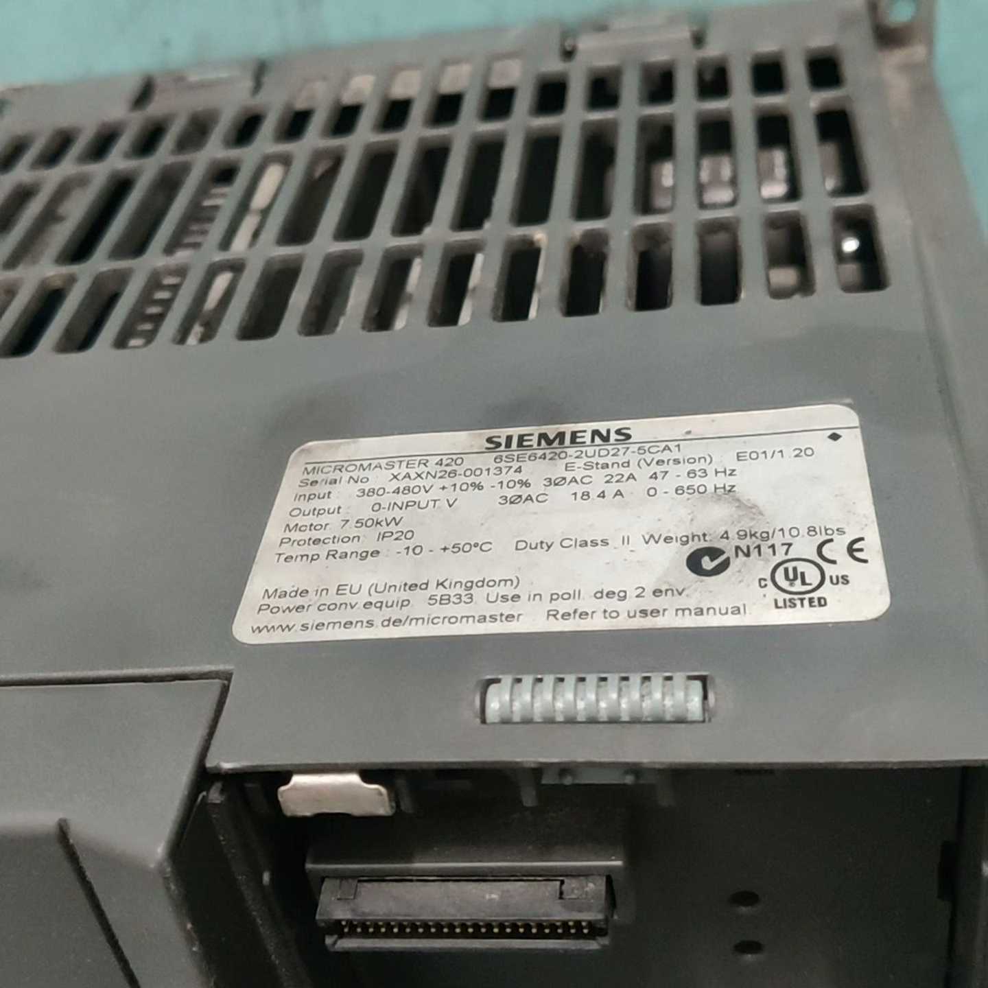 议价西门子变频器6SE64w20-2UD27-5CA17.5维修/现货