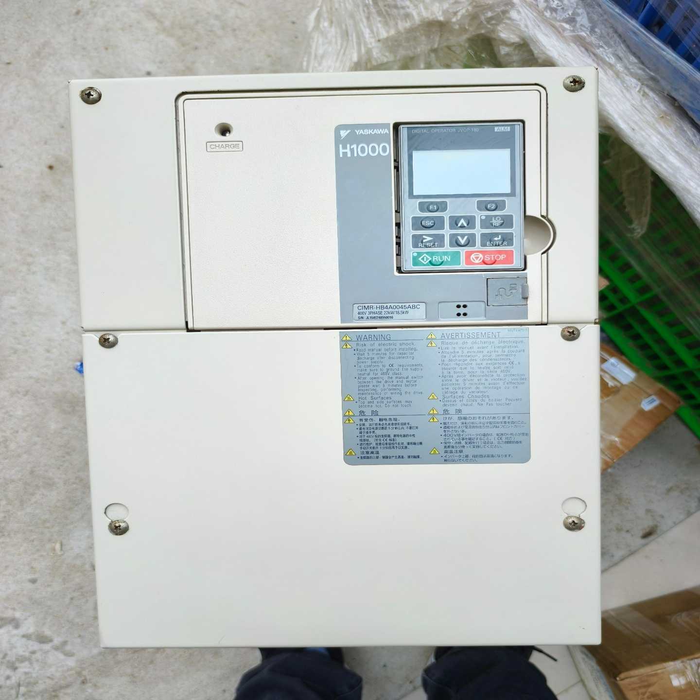安川H1000变频器，CIMR-HB4A0045ABC，成色适用