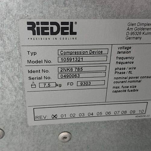 Riedel压缩机，型号10591321，德国原装，230V议价