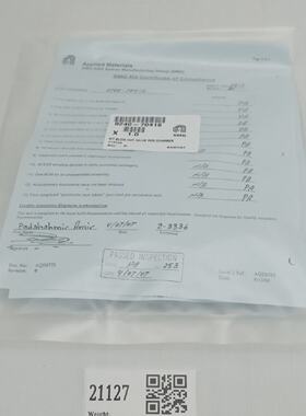 21127应用材料套件每箱吹出阀门全新024070416