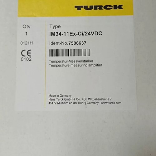 TURCK图尔克安全栅IM3411ExCi24VDC-议价