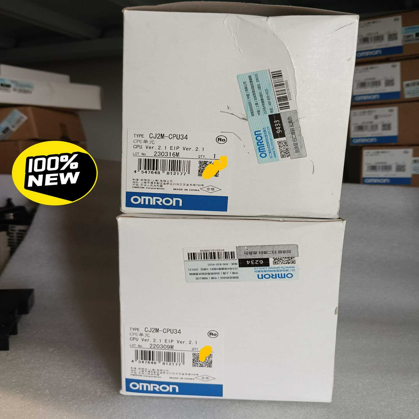 议价全新欧姆龙CJ2M-CPU34，原装正品z！现货/维修