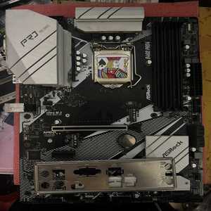 议价华擎B460pro4拆机测试正常！跟原挡板橙色如图！