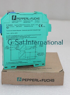 PEPPERLFUCHSKFD2CREx1.30300变压器隔离重复器PN116314